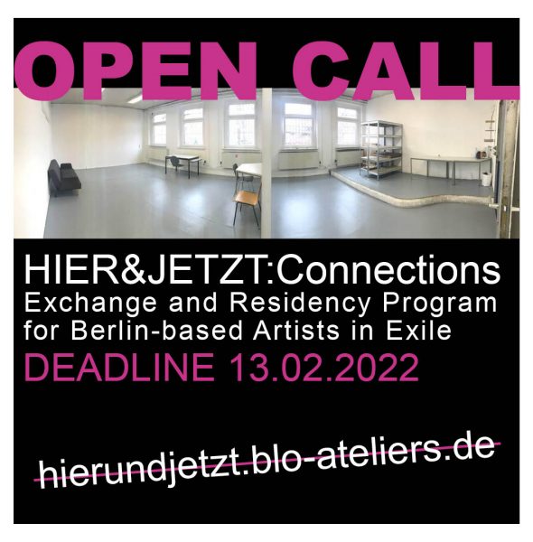 Open Call 2022 for Exchange and Residency Program for Artists in Exile, Berlin, Germany