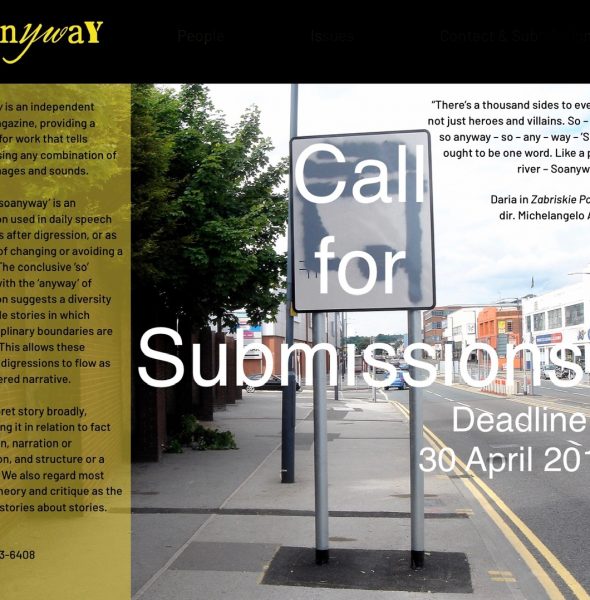 Soanyway online magazine &#8211; call for submissions